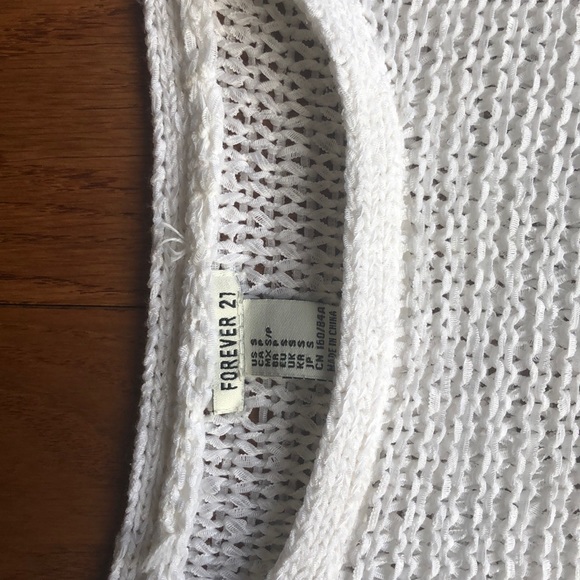 White knit sweater from forever 21 - Picture 4 of 5